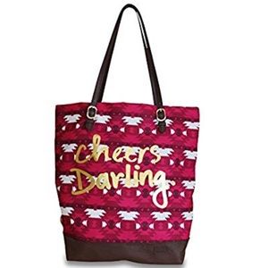 Cheers Darling Aztec tote bag